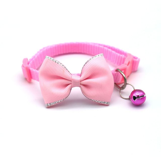 Bow and Bell Pet Collar