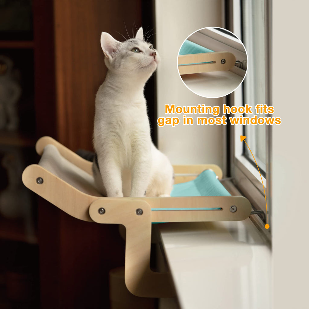 Cat Window Perch Wooden Assembly Hanging Bed Cotton Canvas Easy Washable Multi-Ply Plywood Hot Selling Hammock