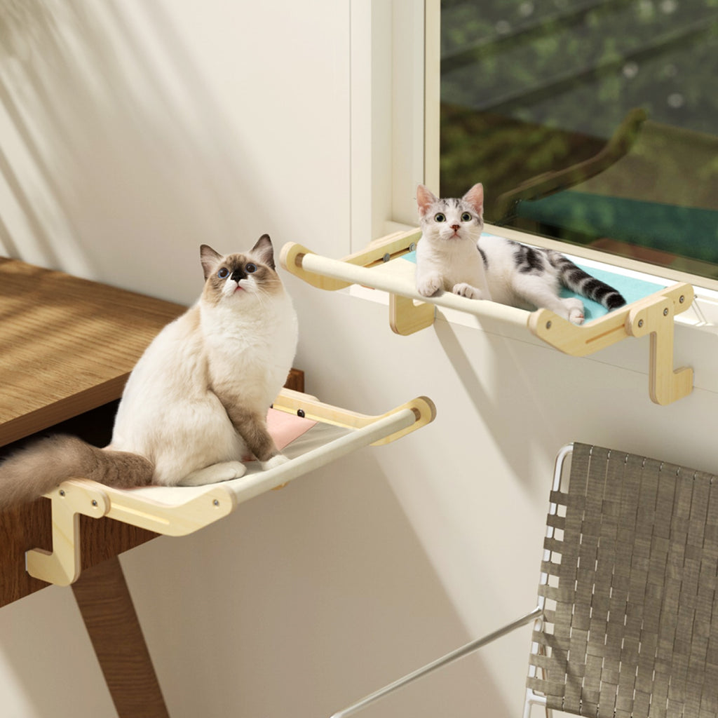 Cat Window Perch Wooden Assembly Hanging Bed Cotton Canvas Easy Washable Multi-Ply Plywood Hot Selling Hammock